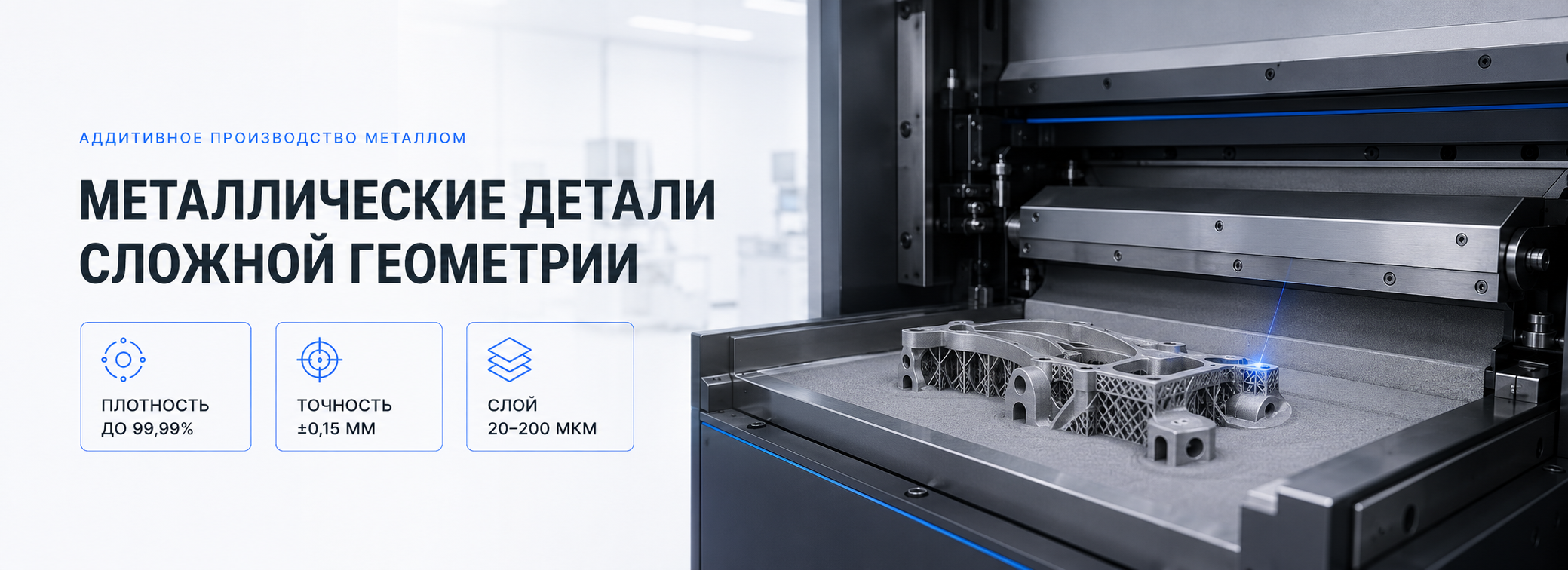SLM 3D печать металлом на заказ в Москве